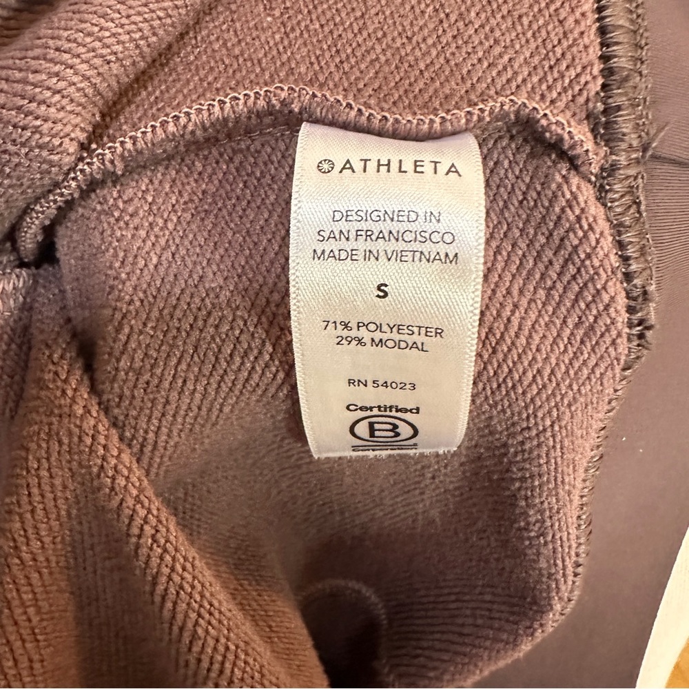 ATHLETA Recover Hoodie Mauve Purple Sweatshirt Women's Sz Small NWOT - Picture 7 of 8